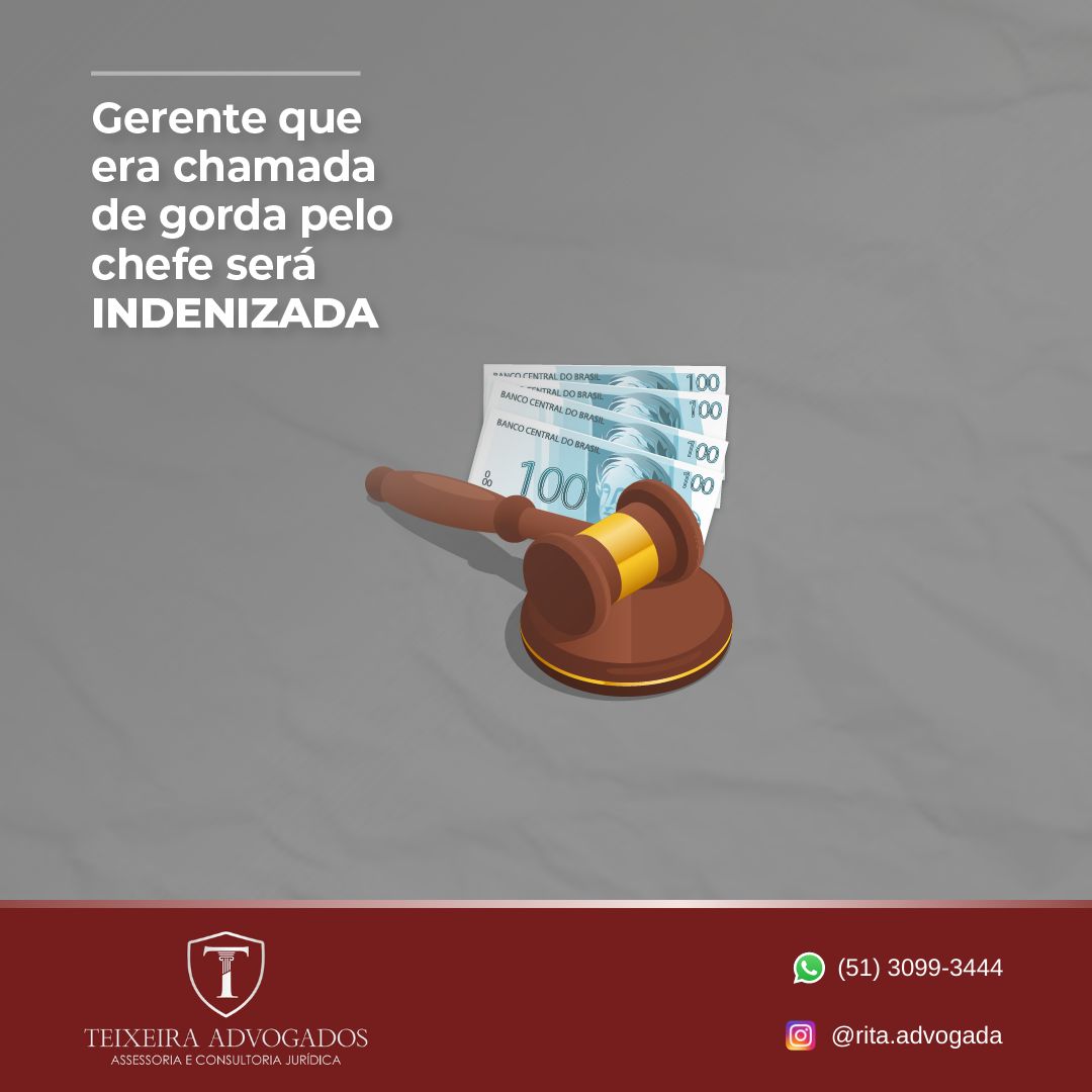 Leia mais sobre o artigo Gerente que era chamad de gorda pelo chefe será indenizada