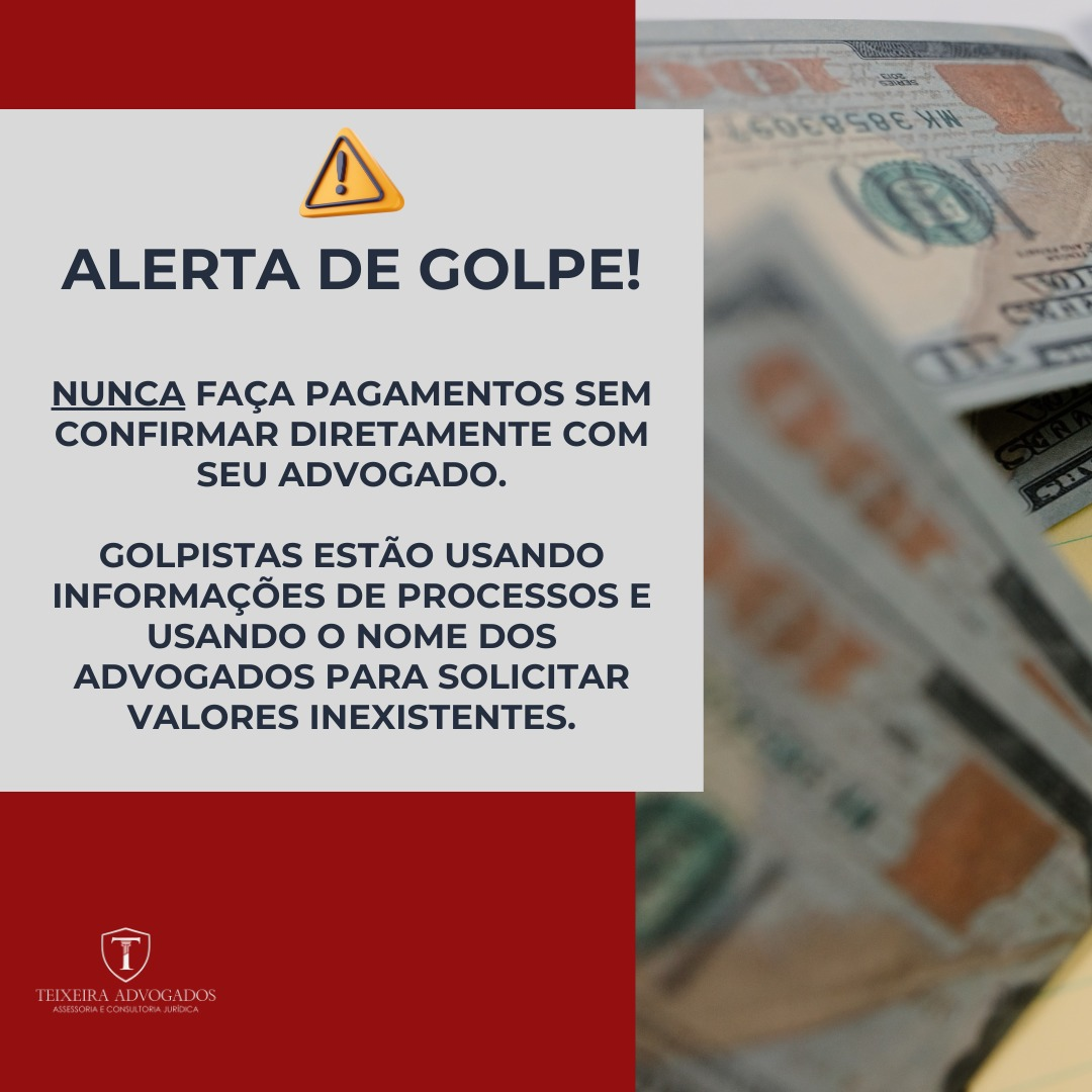 Leia mais sobre o artigo ALERTA DE GOLPE!