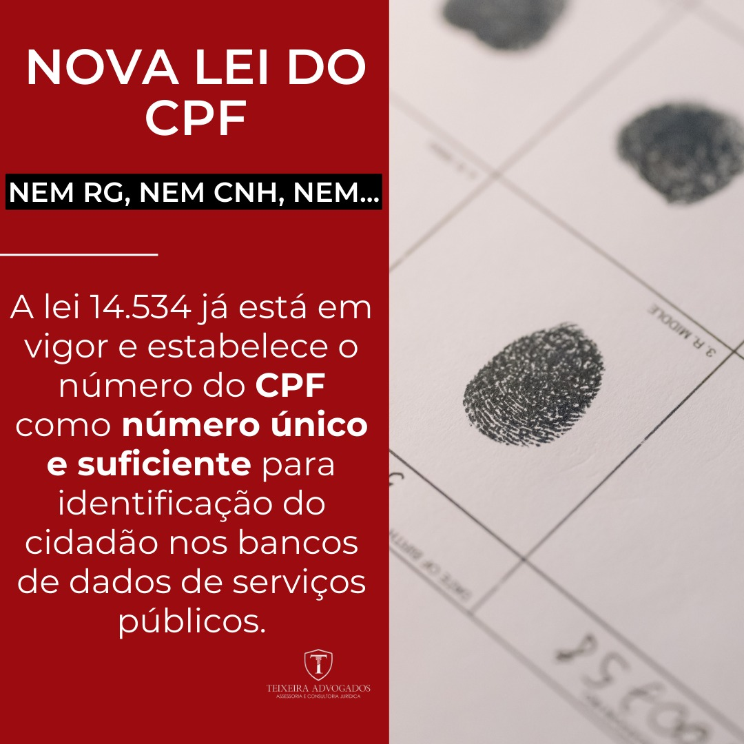 Leia mais sobre o artigo Nova lei do CPF