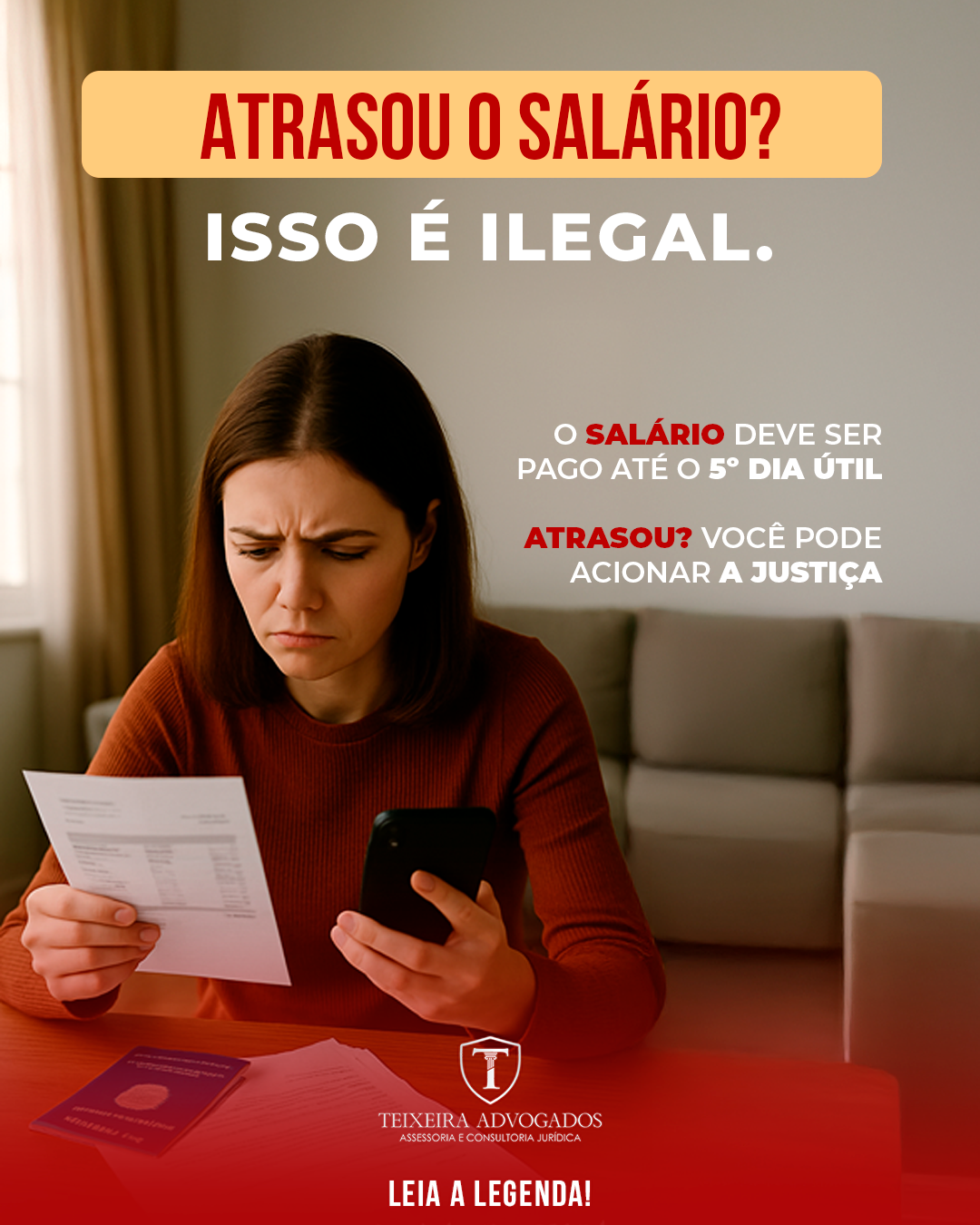 Atrasou o Salário? Isso é ilegal!