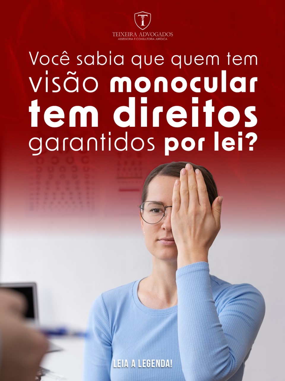 Leia mais sobre o artigo A Lei 14.126/21 reconhece a visão monocular como uma deficiência visual para todos os efeitos legais.