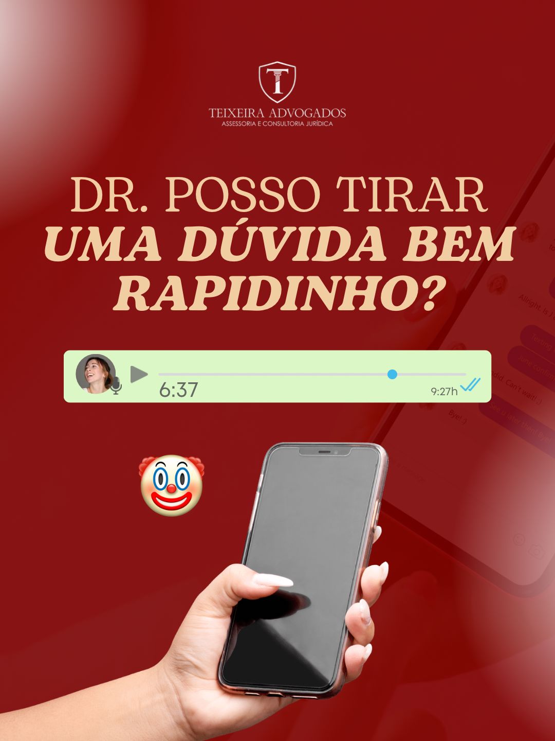 Quem nunca ouviu o clássico “Dr., posso tirar uma dúvida rápida?” seguido de um áudio longo contando uma história complexa?.