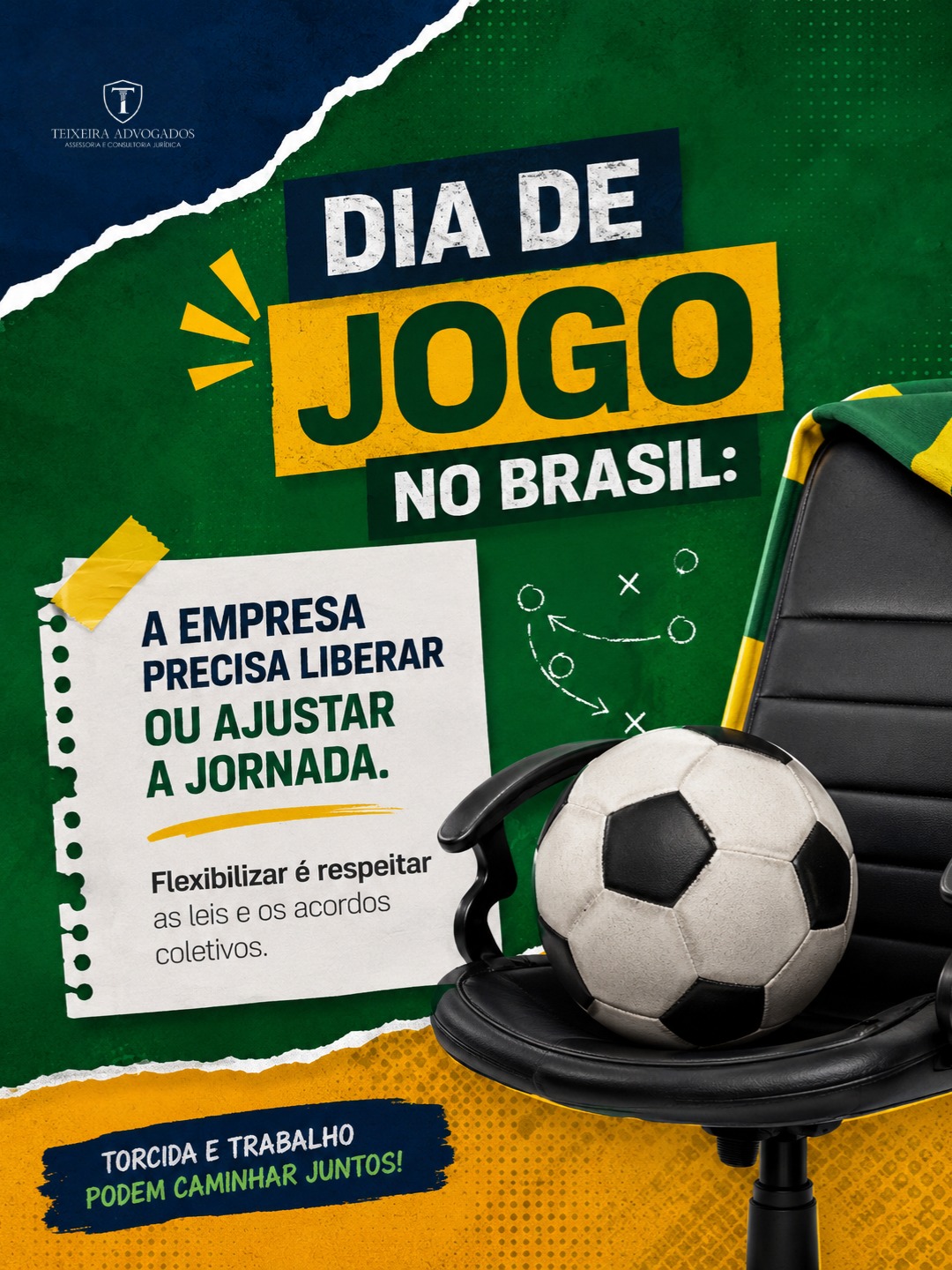 Leia mais sobre o artigo Dia de jogo no Brasil… e a dúvida é sempre a mesma: Pode parar o trabalho pra assistir?