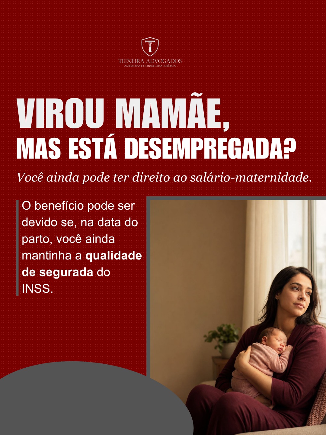 No momento, você está visualizando Está desempregada e descobriu a gravidez? O salário-maternidade ainda pode ser devido.